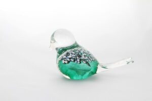 Glass Bird Green Patterns