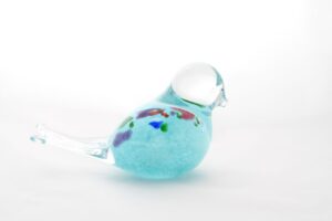 Glass Bird Light Blue