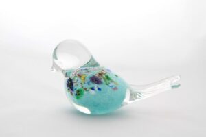Light Blue Glass Bird Design Patterns Light Blue Glass Bird Design Patterns