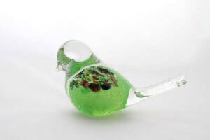 Light Green Glass Bird Design Patterns Light Green Glass Bird Design Patterns
